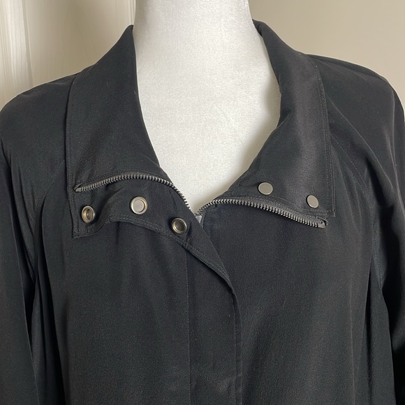 Eileen Fisher Silk Bomber Jacket - Picture 3 of 10